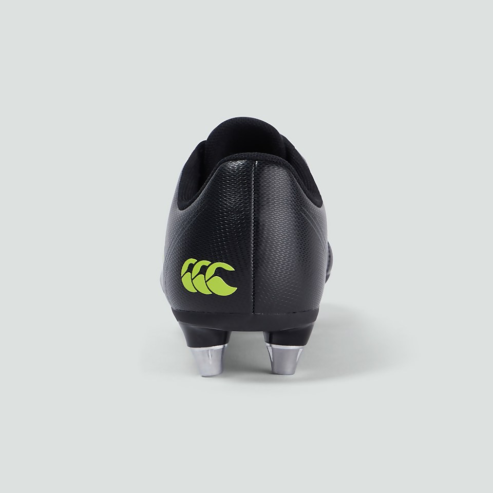 JUNIOR UNISEX STAMPEDE 3.0 SOFT GROUND BOOT BLACK/GREEN