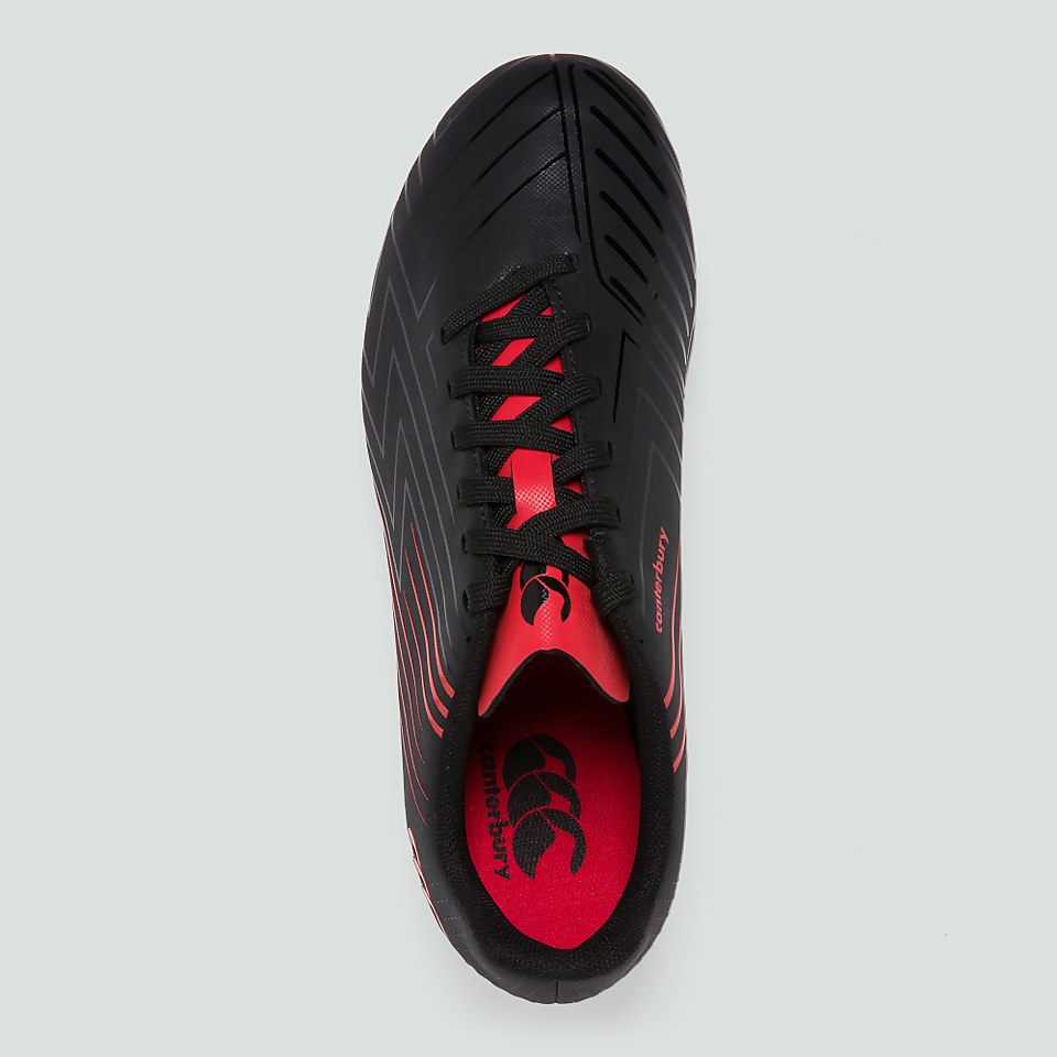 JUNIOR UNISEX SPEED 3.0 SOFT GROUND BOOT BLACK/RED