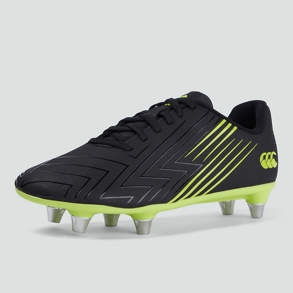JUNIOR UNISEX SPEED 3.0 SOFT GROUND BOOT BLACK/GREEN