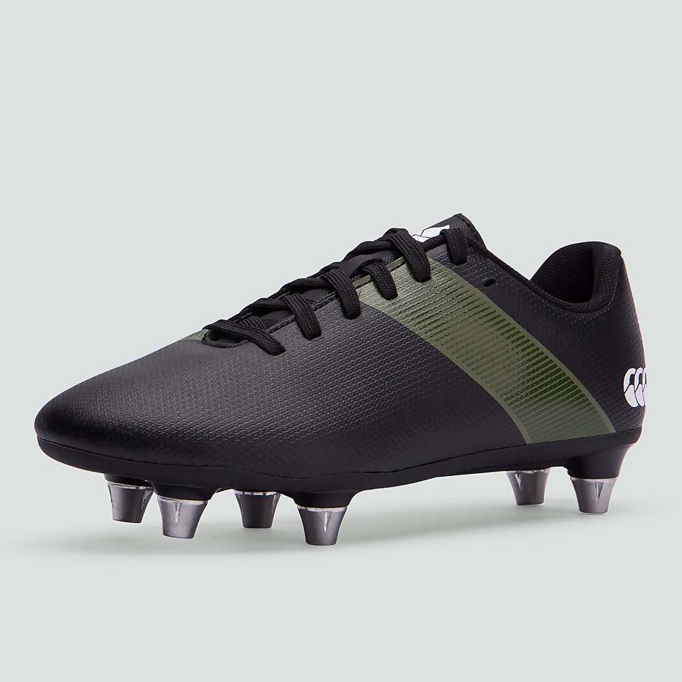 JUNIOR UNISEX PHOENIX 3.0 SOFT GROUND BOOT BLACK/GREEN