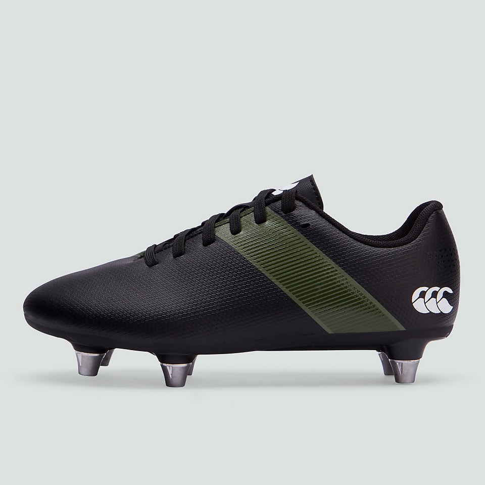 JUNIOR UNISEX PHOENIX 3.0 SOFT GROUND BOOT BLACK/GREEN