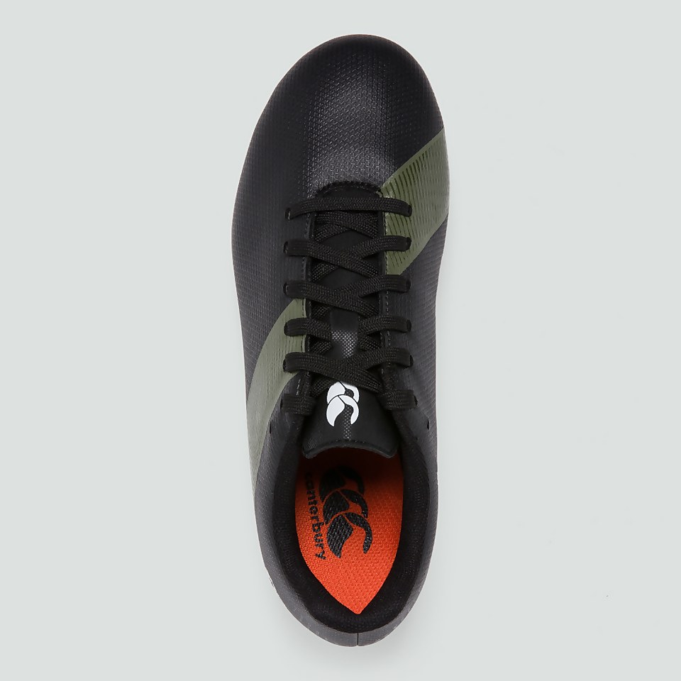 JUNIOR UNISEX PHOENIX 3.0 SOFT GROUND BOOT BLACK/GREEN