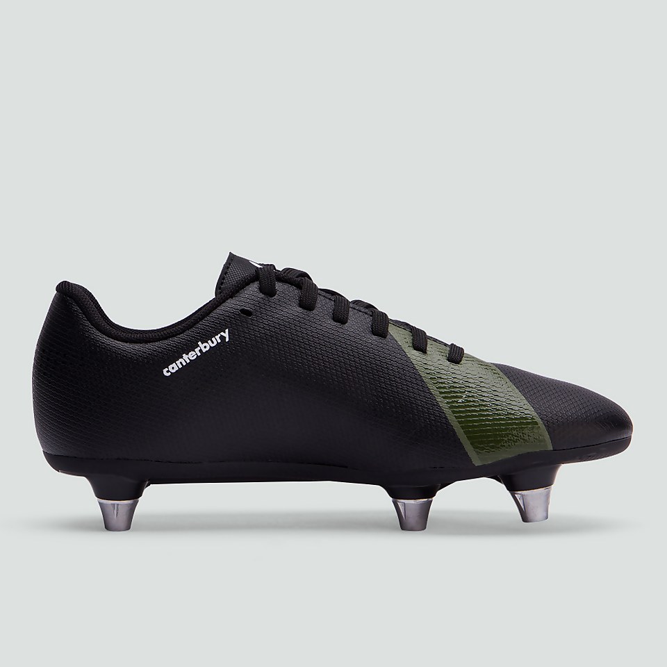 JUNIOR UNISEX PHOENIX 3.0 SOFT GROUND BOOT BLACK/GREEN