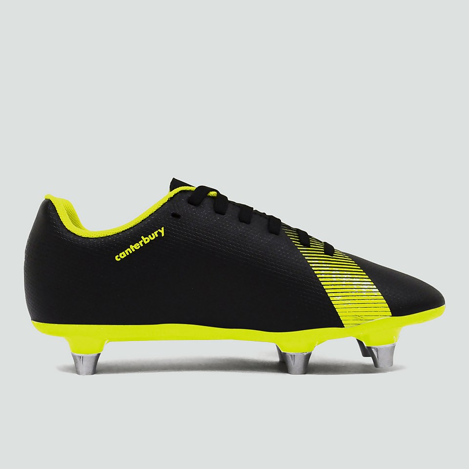 JUNIOR UNISEX PHOENIX 3.0 SOFT GROUND BOOT BLACK/GREEN