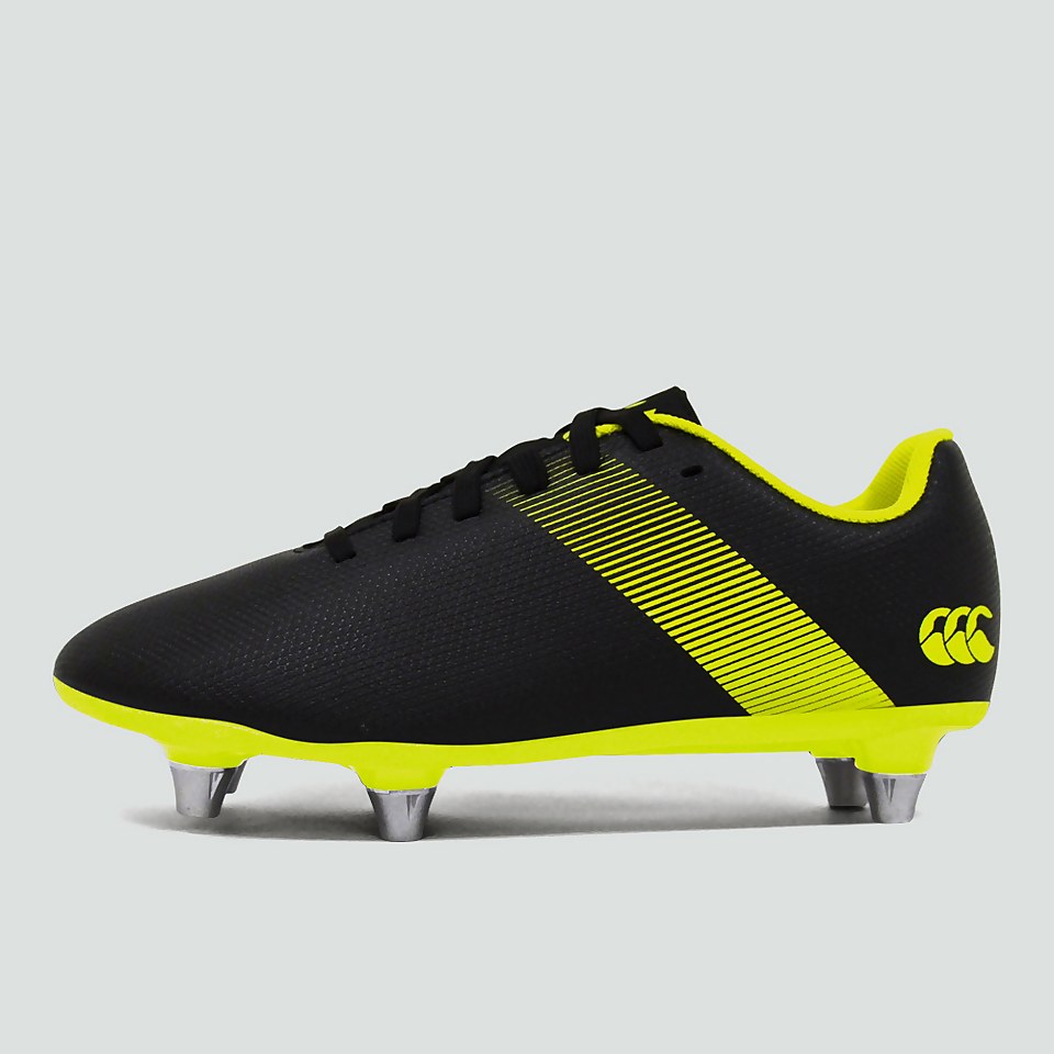 JUNIOR UNISEX PHOENIX 3.0 SOFT GROUND BOOT BLACK/GREEN