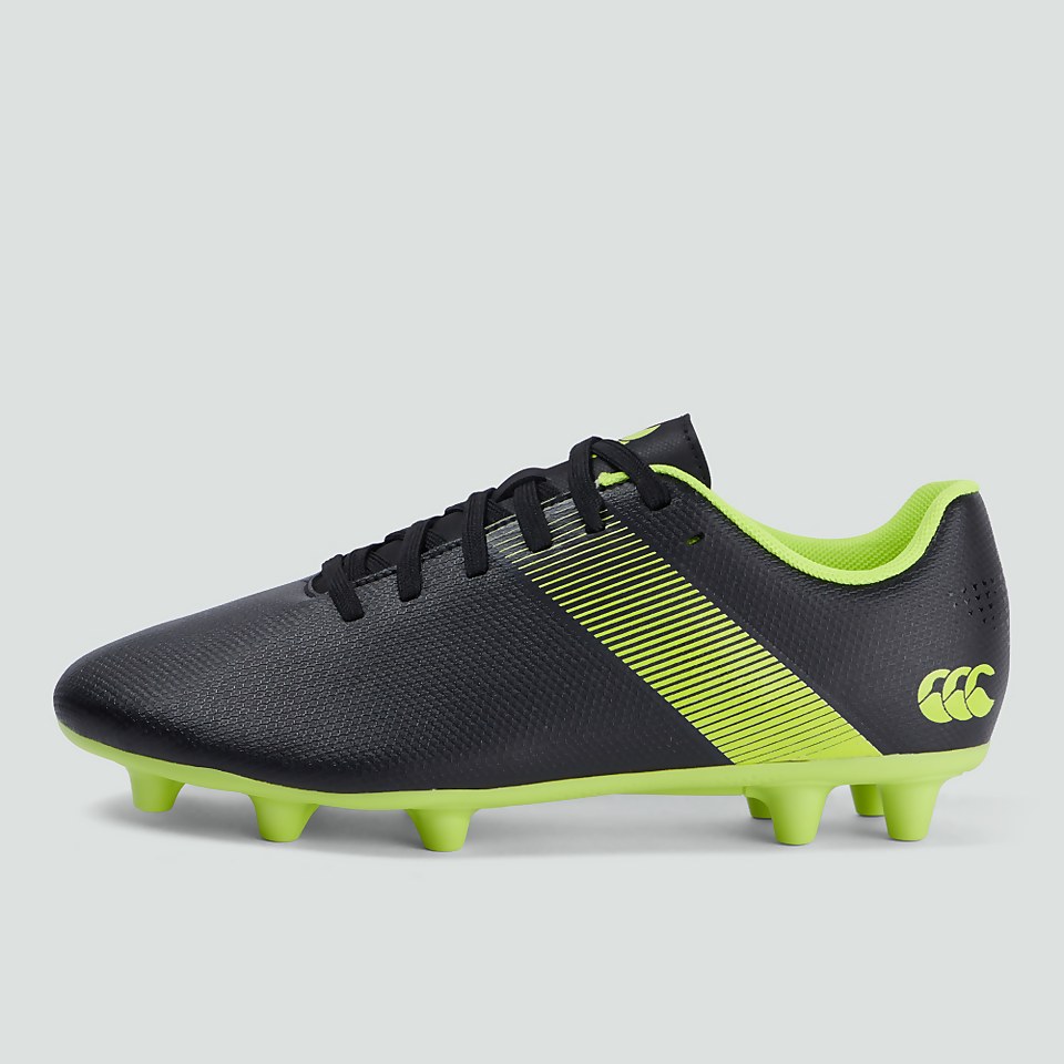 JUNIOR UNISEX PHOENIX 3.0 FIRM GROUND BOOT BLACK/GREEN