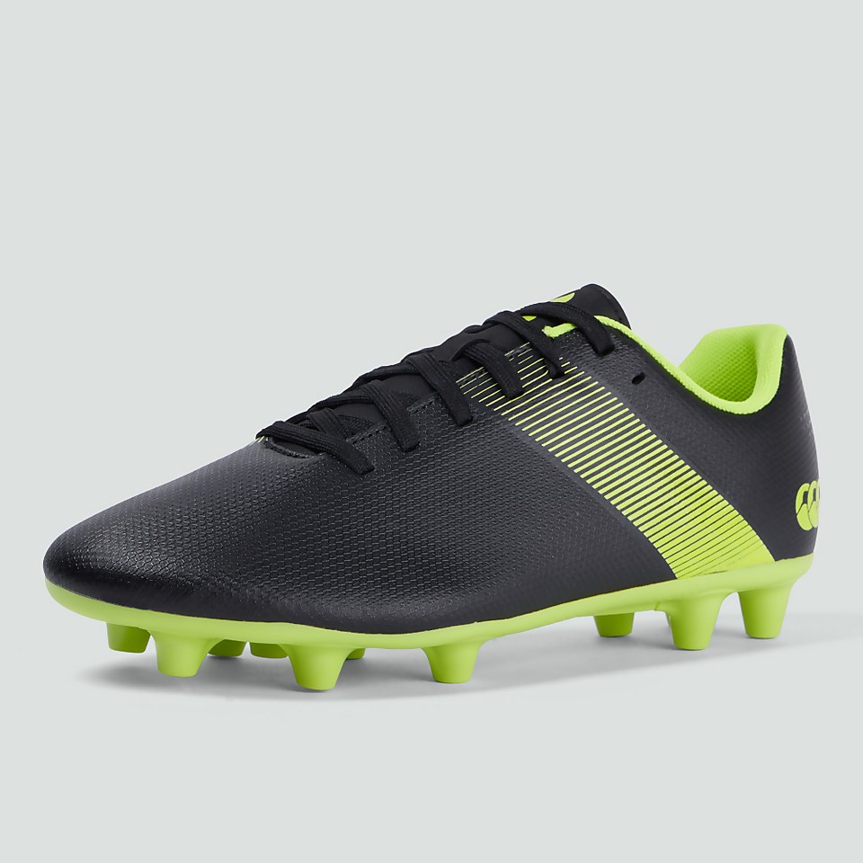 JUNIOR UNISEX PHOENIX 3.0 FIRM GROUND BOOT BLACK/GREEN