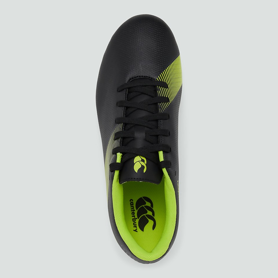 JUNIOR UNISEX PHOENIX 3.0 FIRM GROUND BOOT BLACK/GREEN
