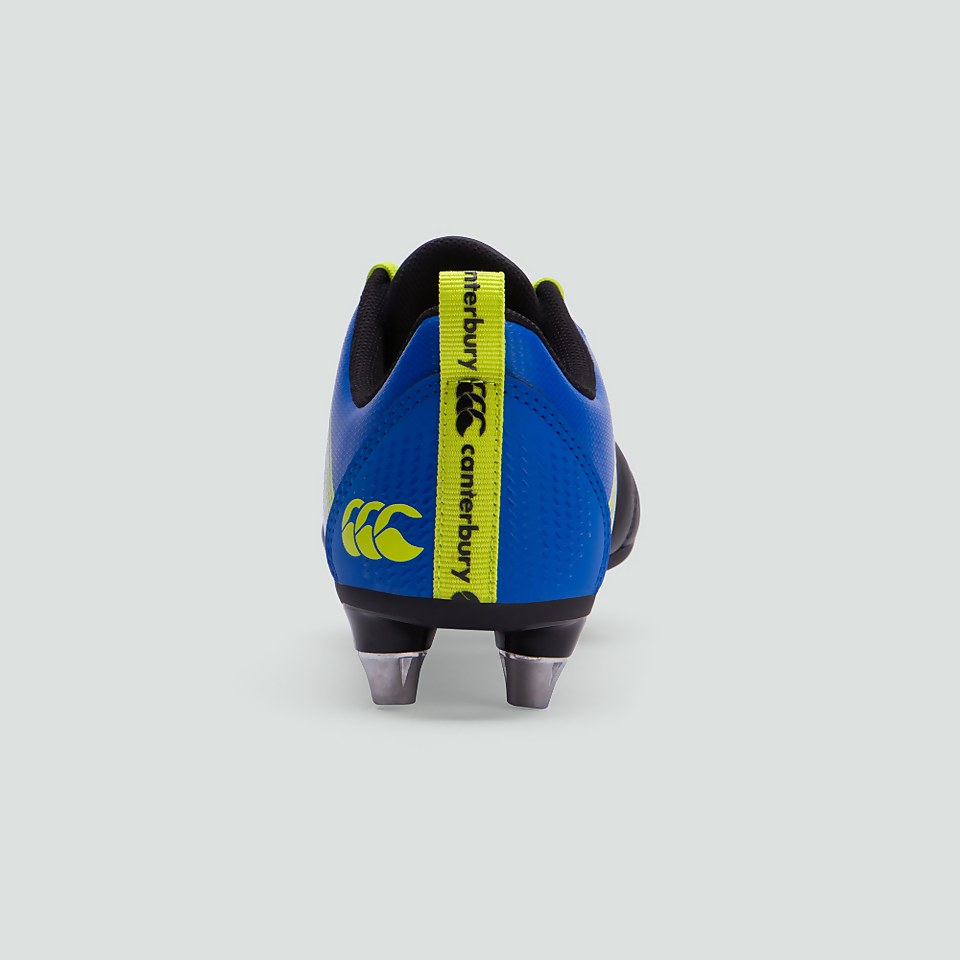 JUNIOR UNISEX STAMPEDE 3.0 PLUS SOFT GROUND BOOT BLUE/GREEN