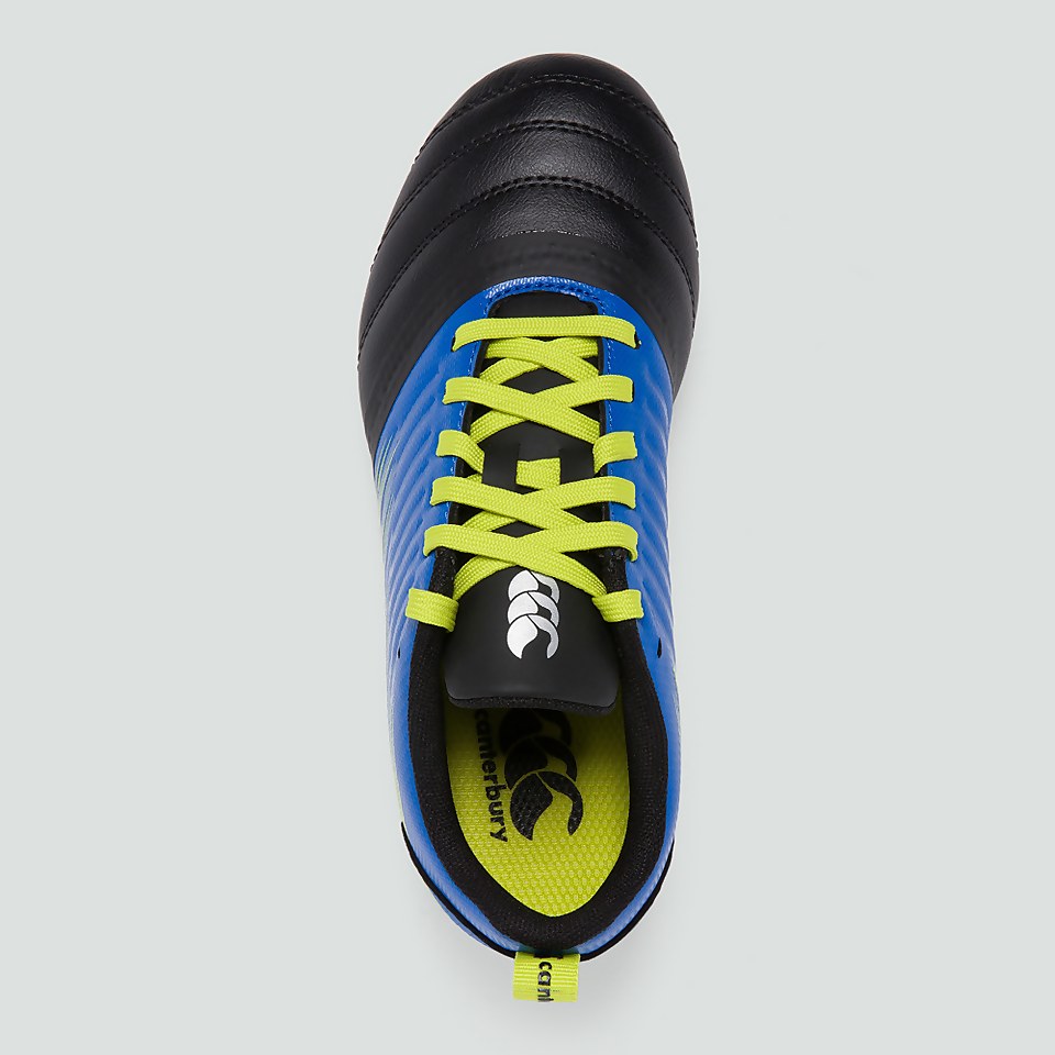 JUNIOR UNISEX STAMPEDE 3.0 PLUS SOFT GROUND BOOT BLUE/GREEN