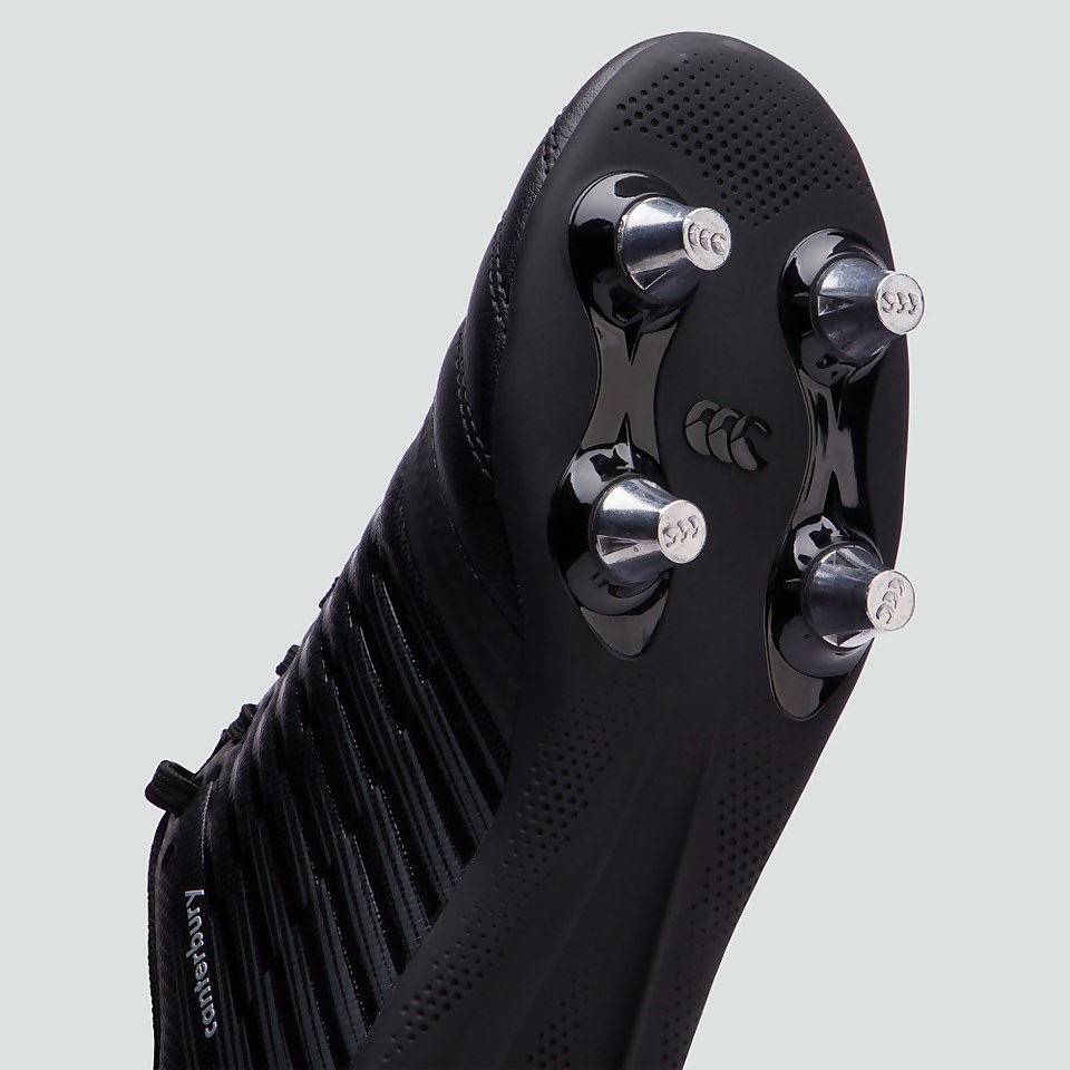 JUNIOR UNISEX STAMPEDE 3.0 PLUS SOFT GROUND BOOT BLACK/GREY