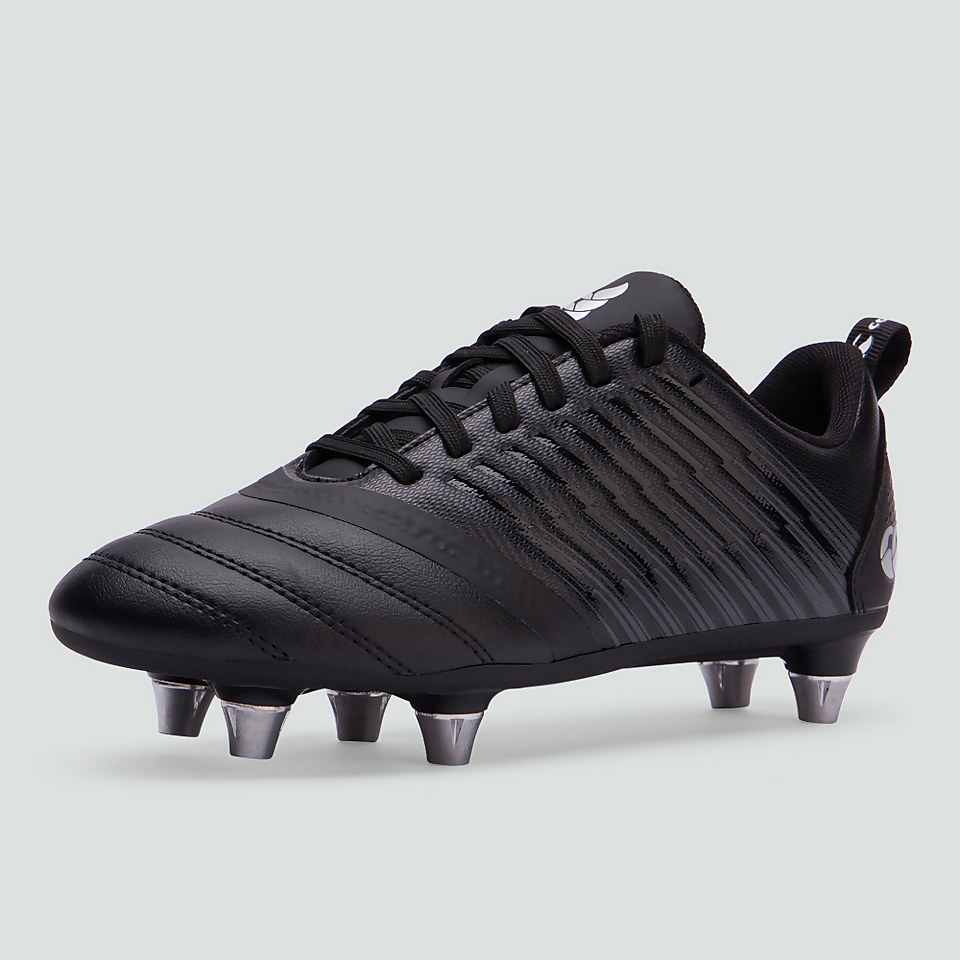 JUNIOR UNISEX STAMPEDE 3.0 PLUS SOFT GROUND BOOT BLACK/GREY