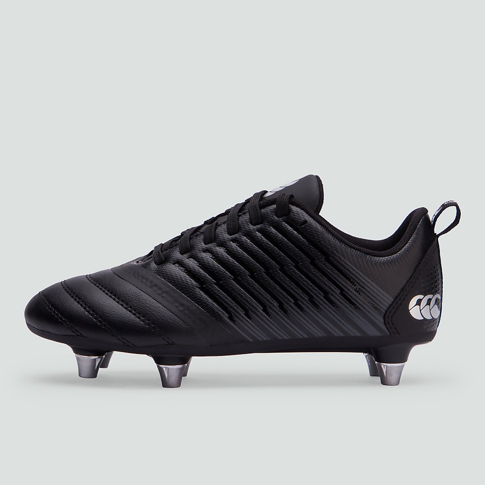 JUNIOR UNISEX STAMPEDE 3.0 PLUS SOFT GROUND BOOT BLACK/GREY
