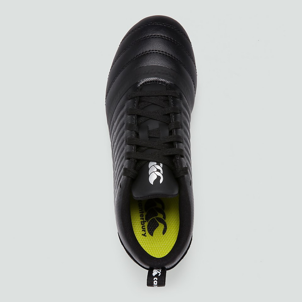 JUNIOR UNISEX STAMPEDE 3.0 PLUS SOFT GROUND BOOT BLACK/GREY