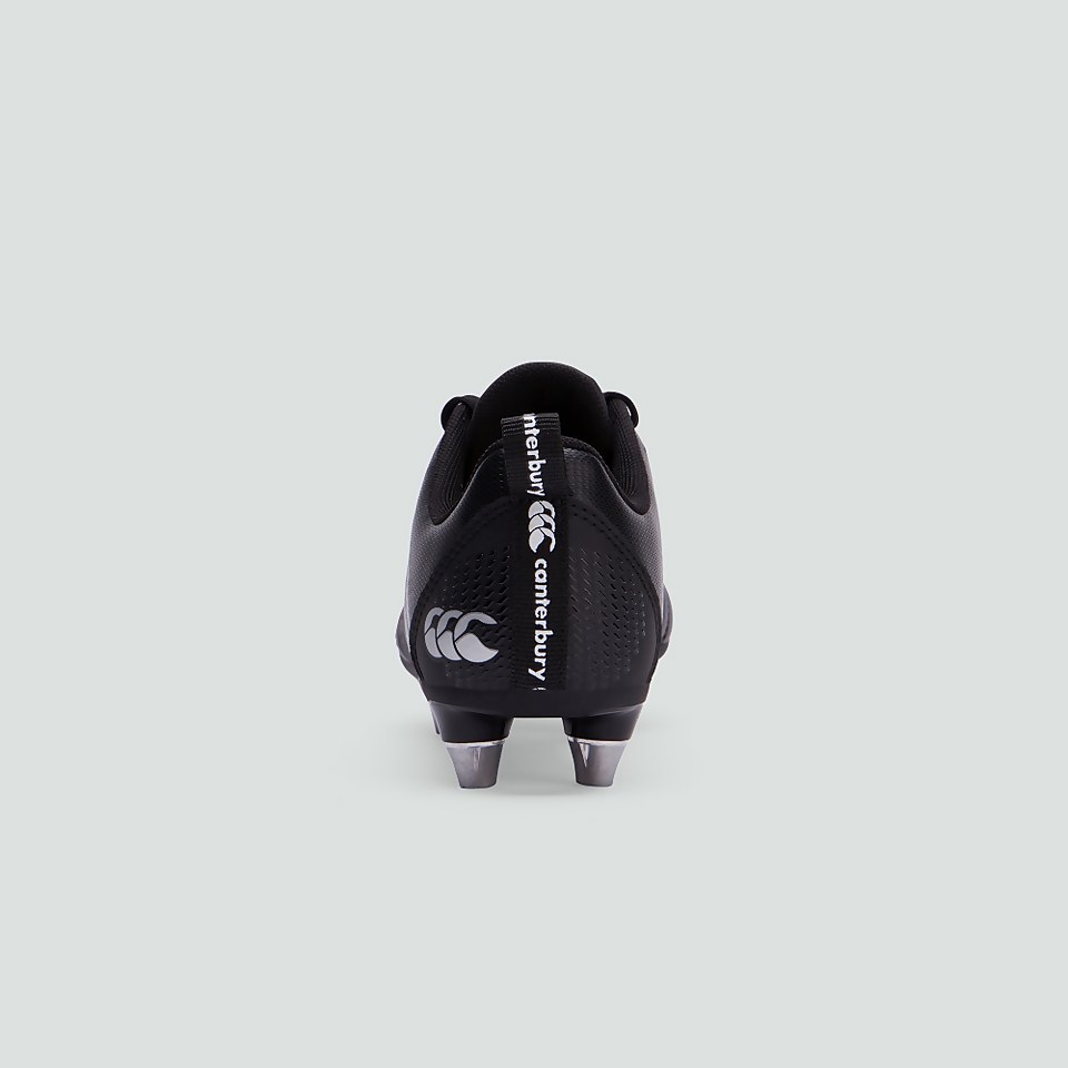 JUNIOR UNISEX STAMPEDE 3.0 PLUS SOFT GROUND BOOT BLACK/GREY
