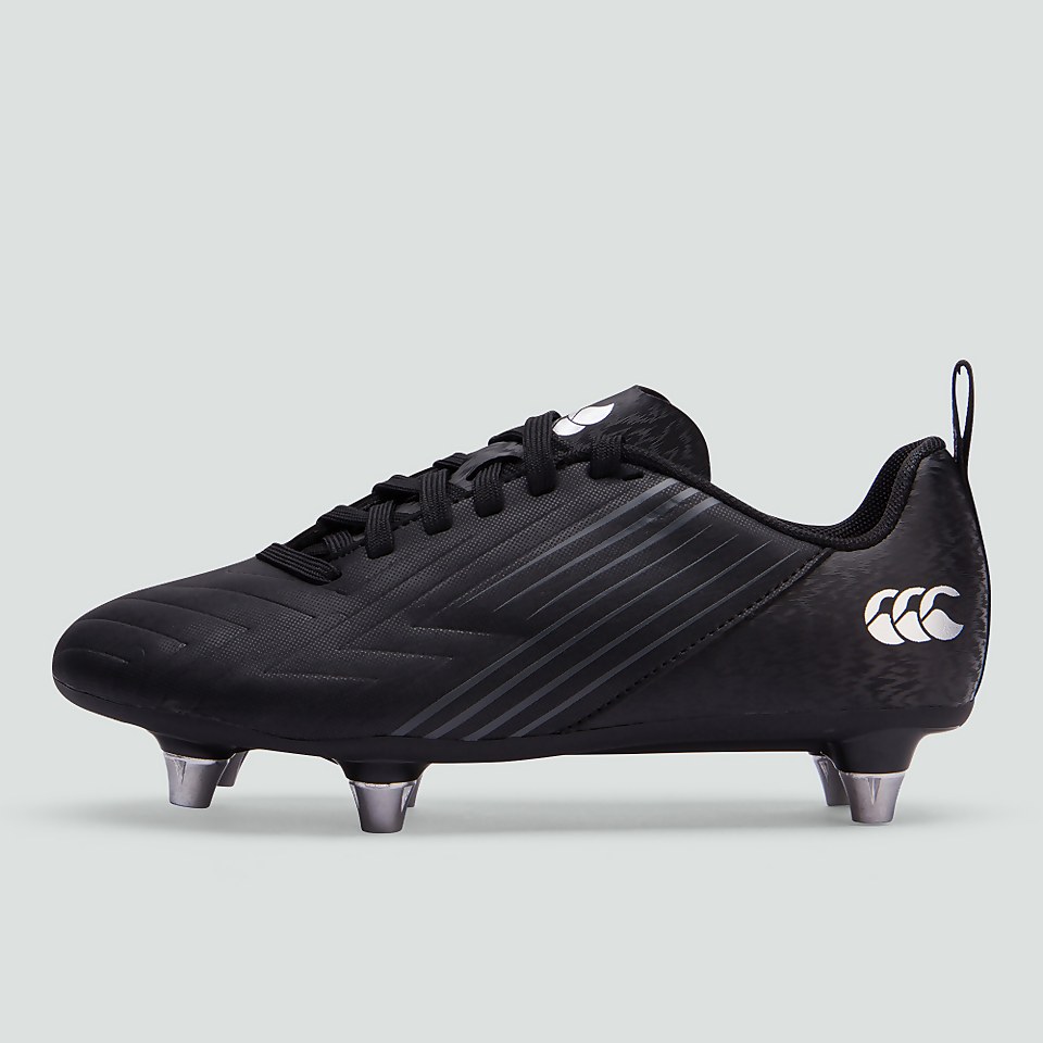 JUNIOR UNISEX SPEED 3.0 PLUS SOFT GROUND BOOT BLACK/GREY