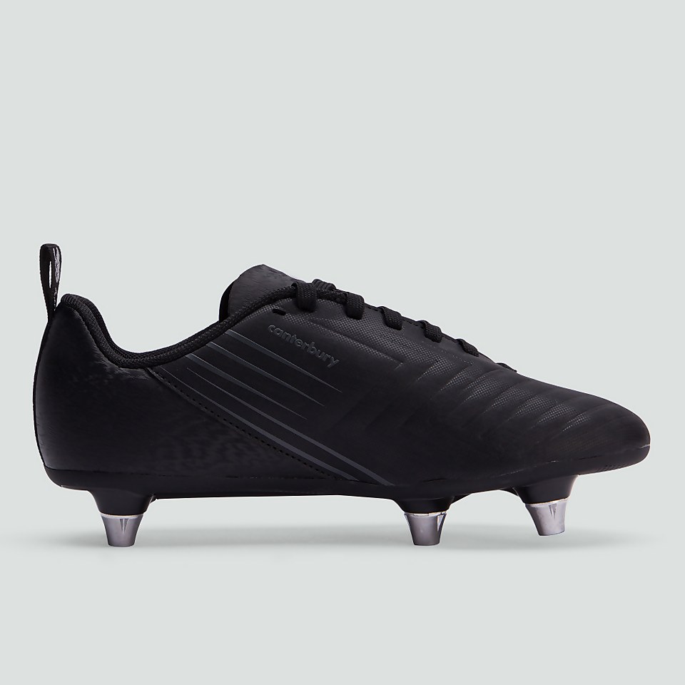 JUNIOR UNISEX SPEED 3.0 PLUS SOFT GROUND BOOT BLACK/GREY