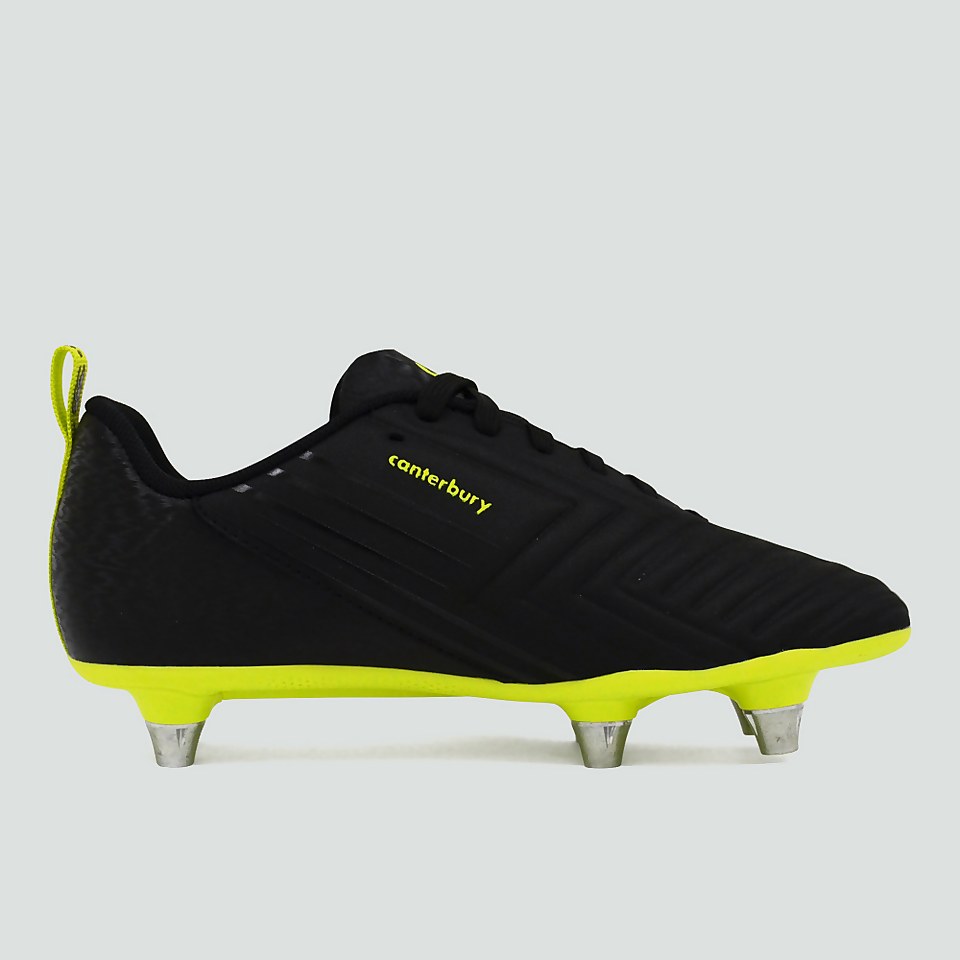 JUNIOR UNISEX SPEED 3.0 PLUS SOFT GROUND BOOT BLACK/GREEN
