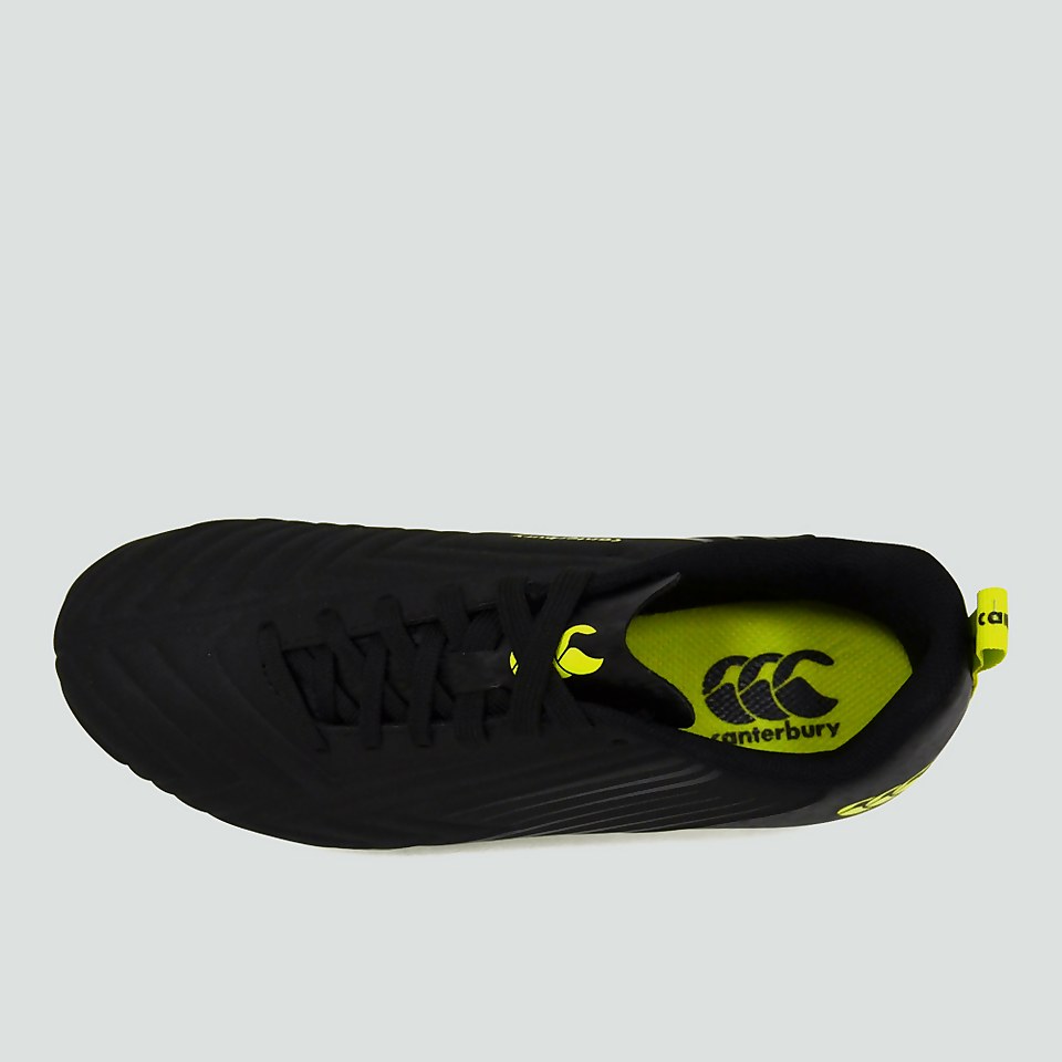 JUNIOR UNISEX SPEED 3.0 PLUS SOFT GROUND BOOT BLACK/GREEN