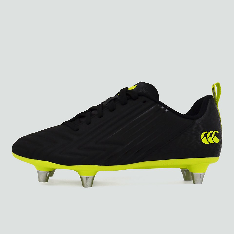 JUNIOR UNISEX SPEED 3.0 PLUS SOFT GROUND BOOT BLACK/GREEN