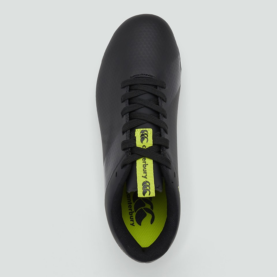 JUNIOR UNISEX PHOENIX 3.0 PLUS SOFT GROUND BOOT BLACK/GREEN