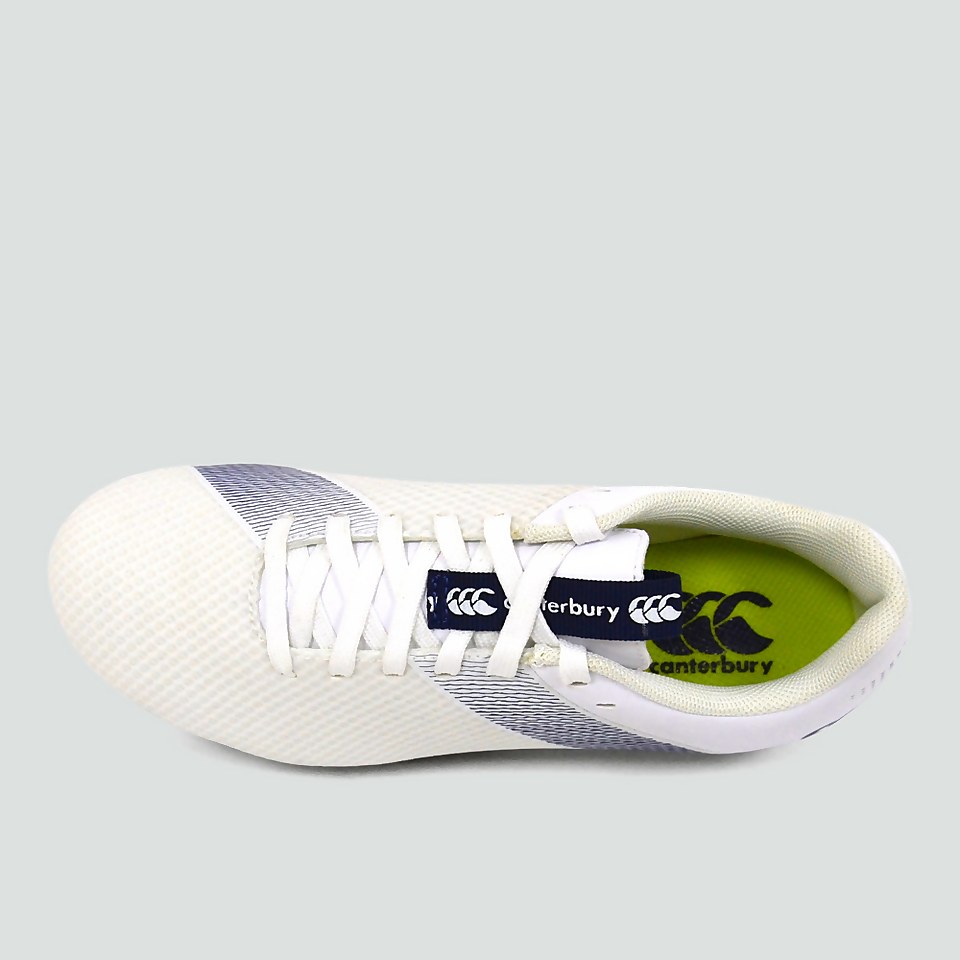 JUNIOR UNISEX PHOENIX 3.0 PRO SOFT GROUND BOOT WHITE/BLUE