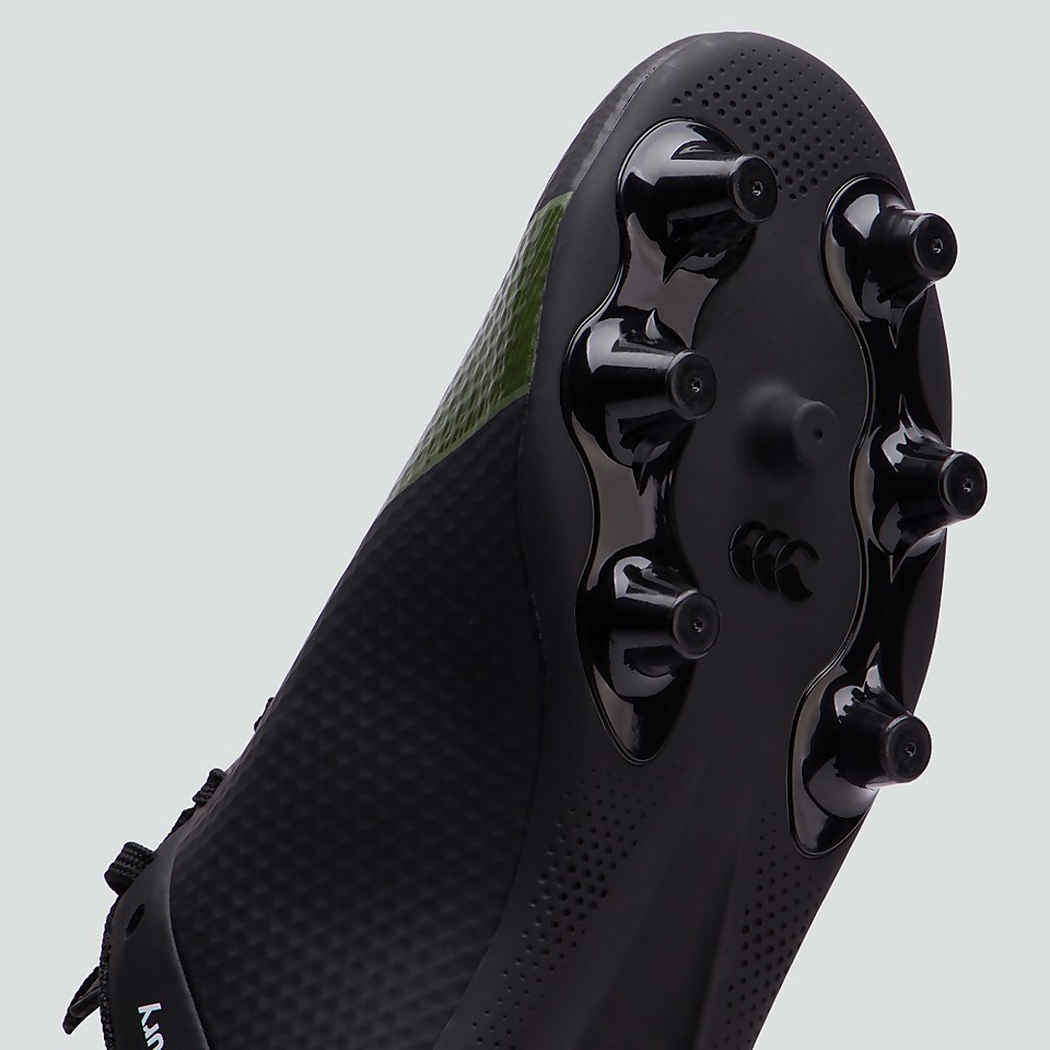 JUNIOR UNISEX PHOENIX 3.0 PLUS FIRM GROUND BOOT BLACK/GREEN