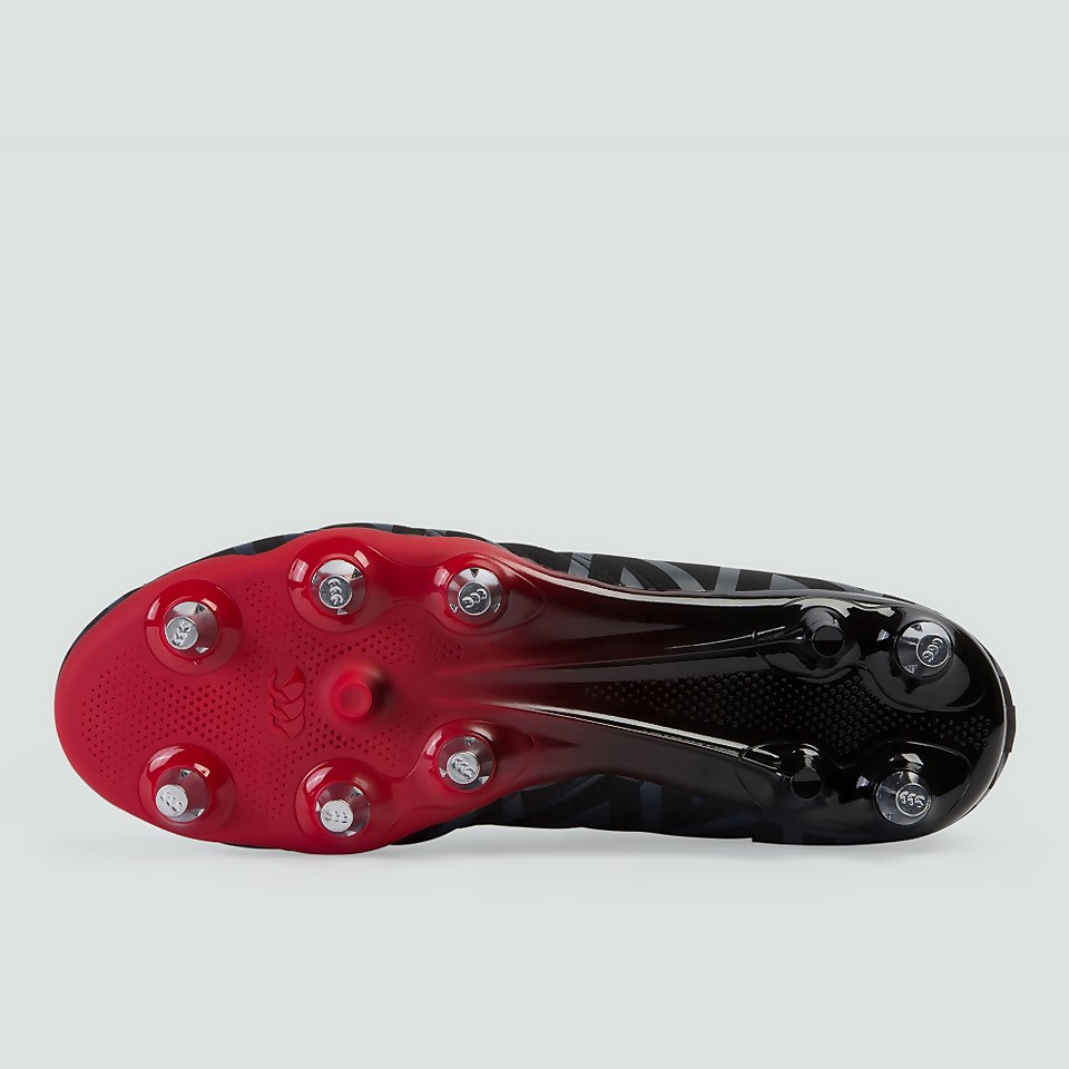 ADULT PHOENIX 2.0 SOFT GROUND BOOT BLACK/FLAG RED