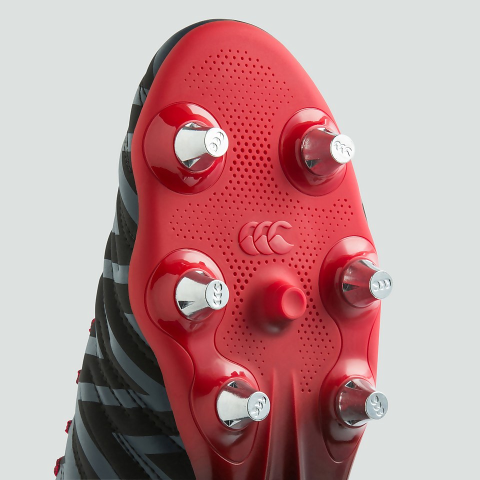 ADULT PHOENIX 2.0 SOFT GROUND BOOT BLACK/FLAG RED