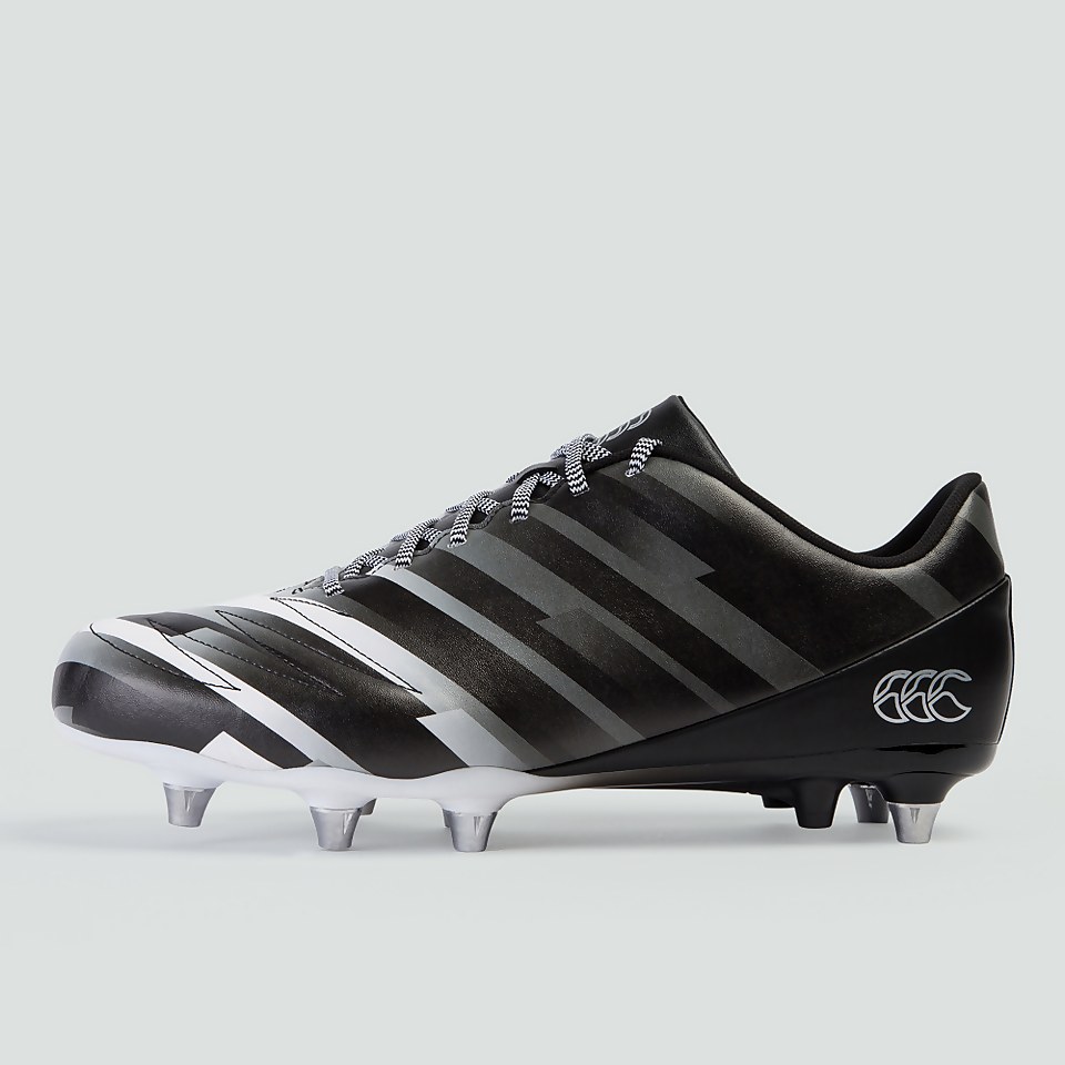 ADULT STAMPEDE 2.0 SOFT GROUND BOOT BLACK/WHITE