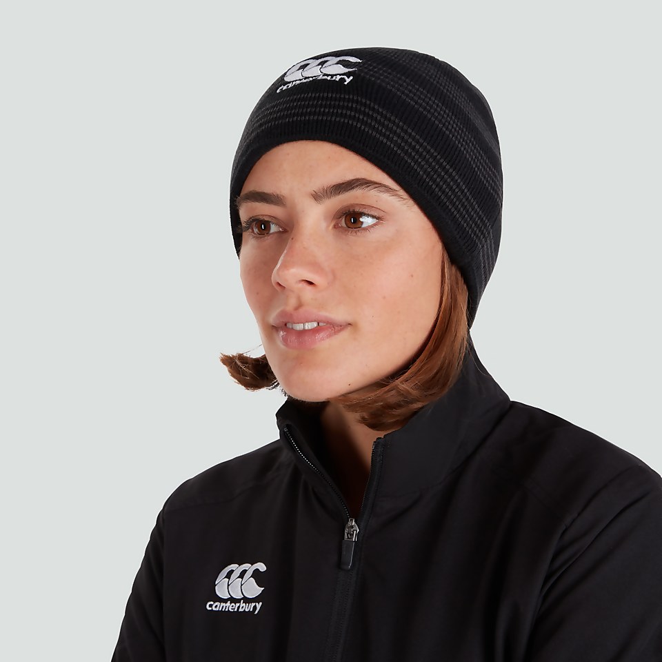 ADULT UNISEX CANTERBURY BEANIE BLACK