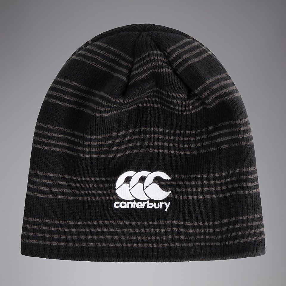 ADULT UNISEX CANTERBURY BEANIE BLACK