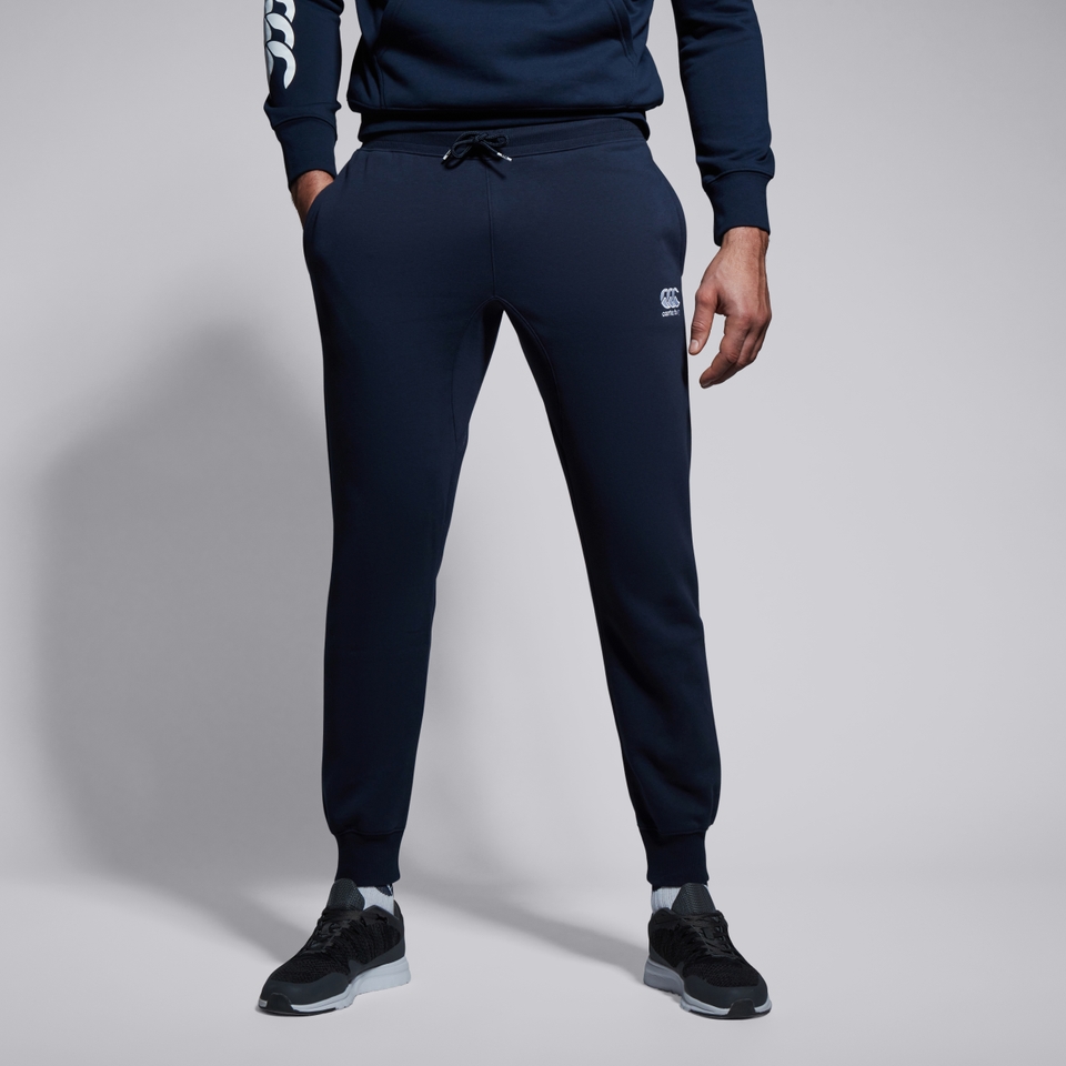 CANTERBURY TAPERED FLEECE CUFFPANT NAVY