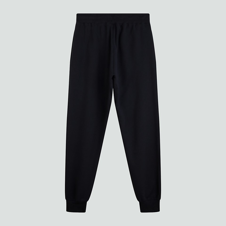 MENS TAPERED FLEECE CUFFPANT BLACK