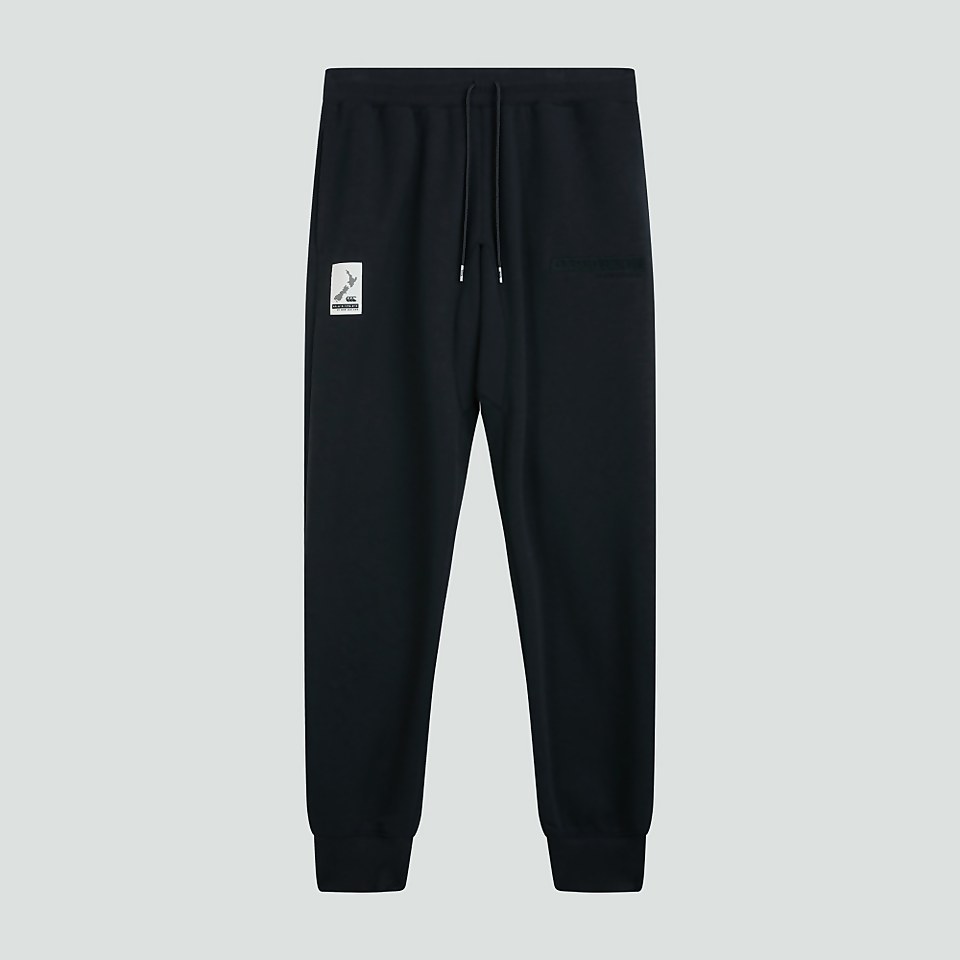 MENS CUFFED FLEECE PANTS BLUE