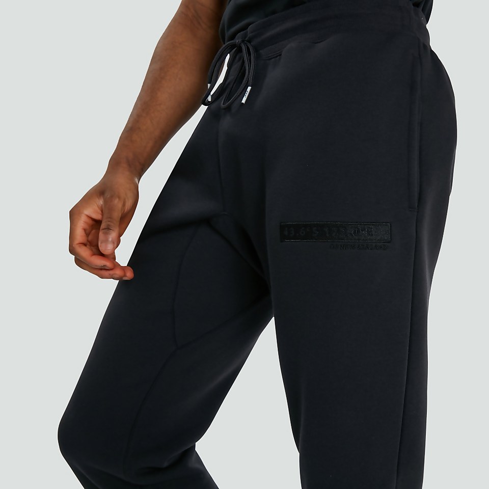 MENS CUFFED FLEECE PANTS BLUE