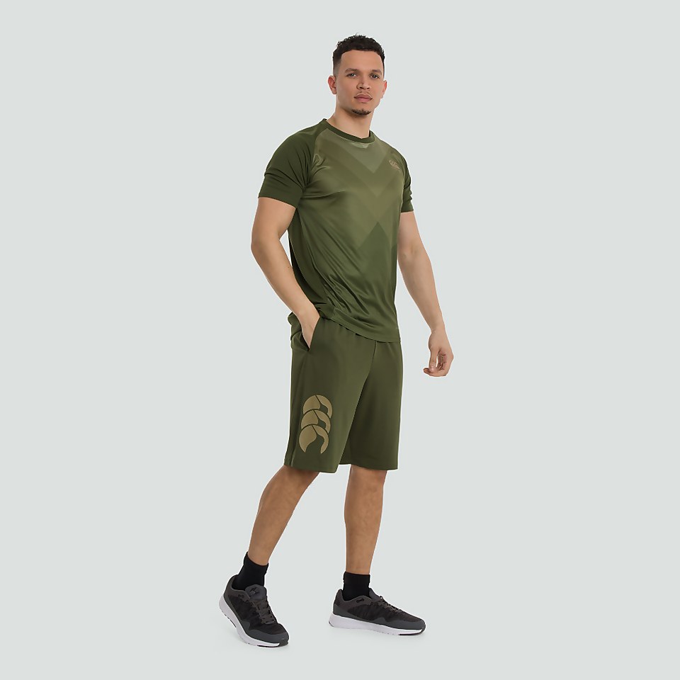 MENS VAPODRI POLY SHORTS GREEN