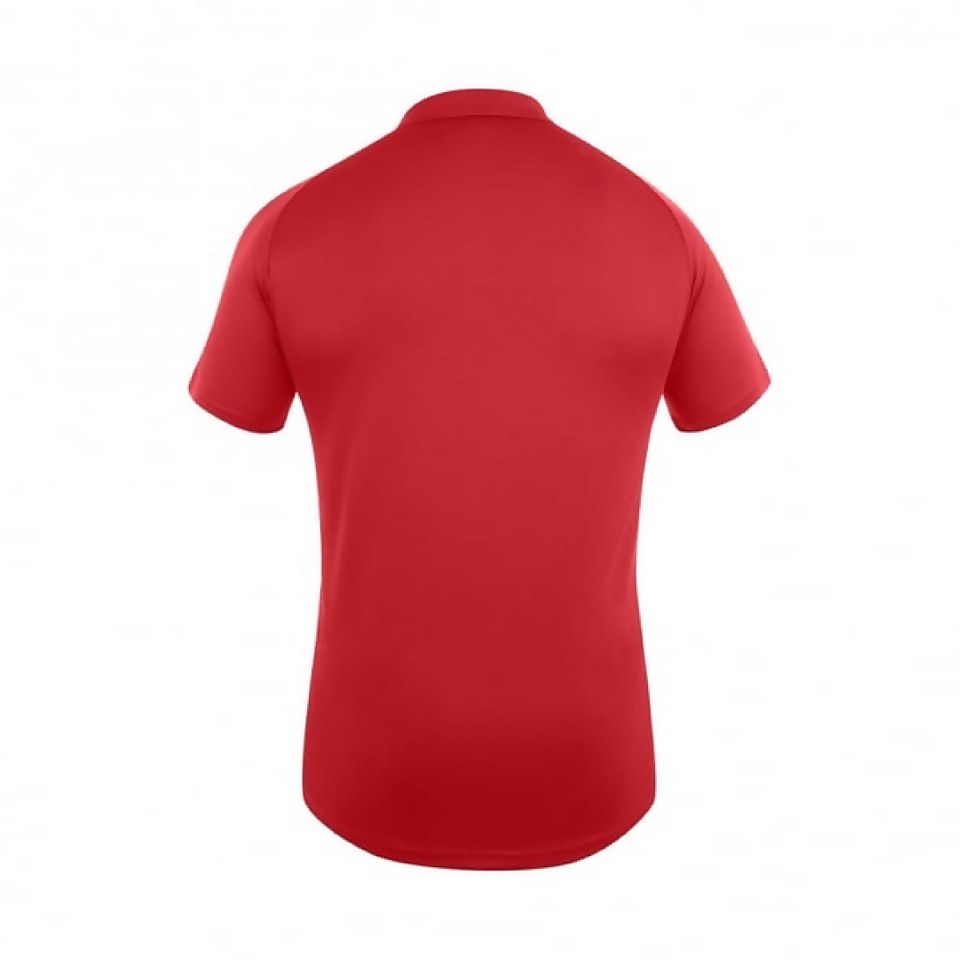 MENS TEAM DRY POLO SHIRT RED/WHITE