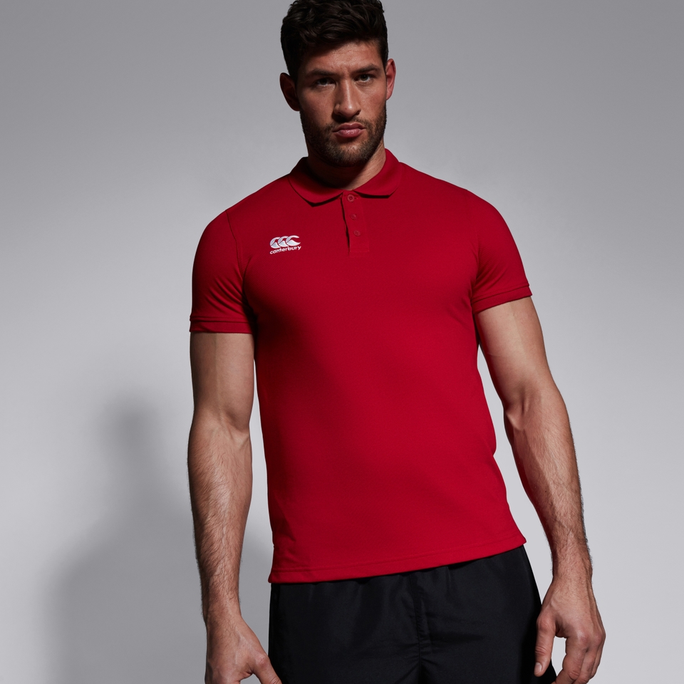 CANTERBURY WAIMAK POLO SHIRT FLAG RED
