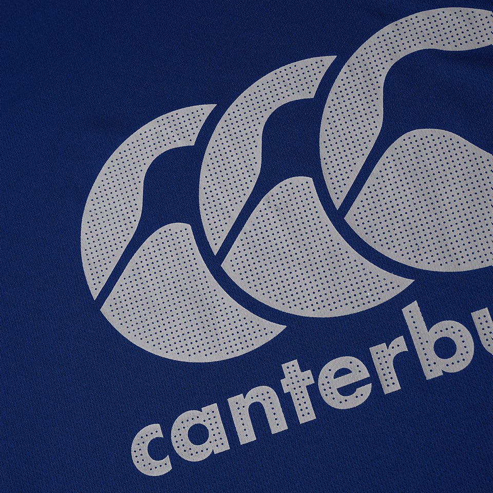 MENS CORE VAPODRI LARGE LOGO TEE BLUE