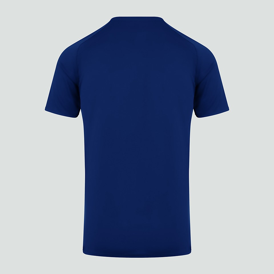 MENS CORE VAPODRI LARGE LOGO TEE BLUE
