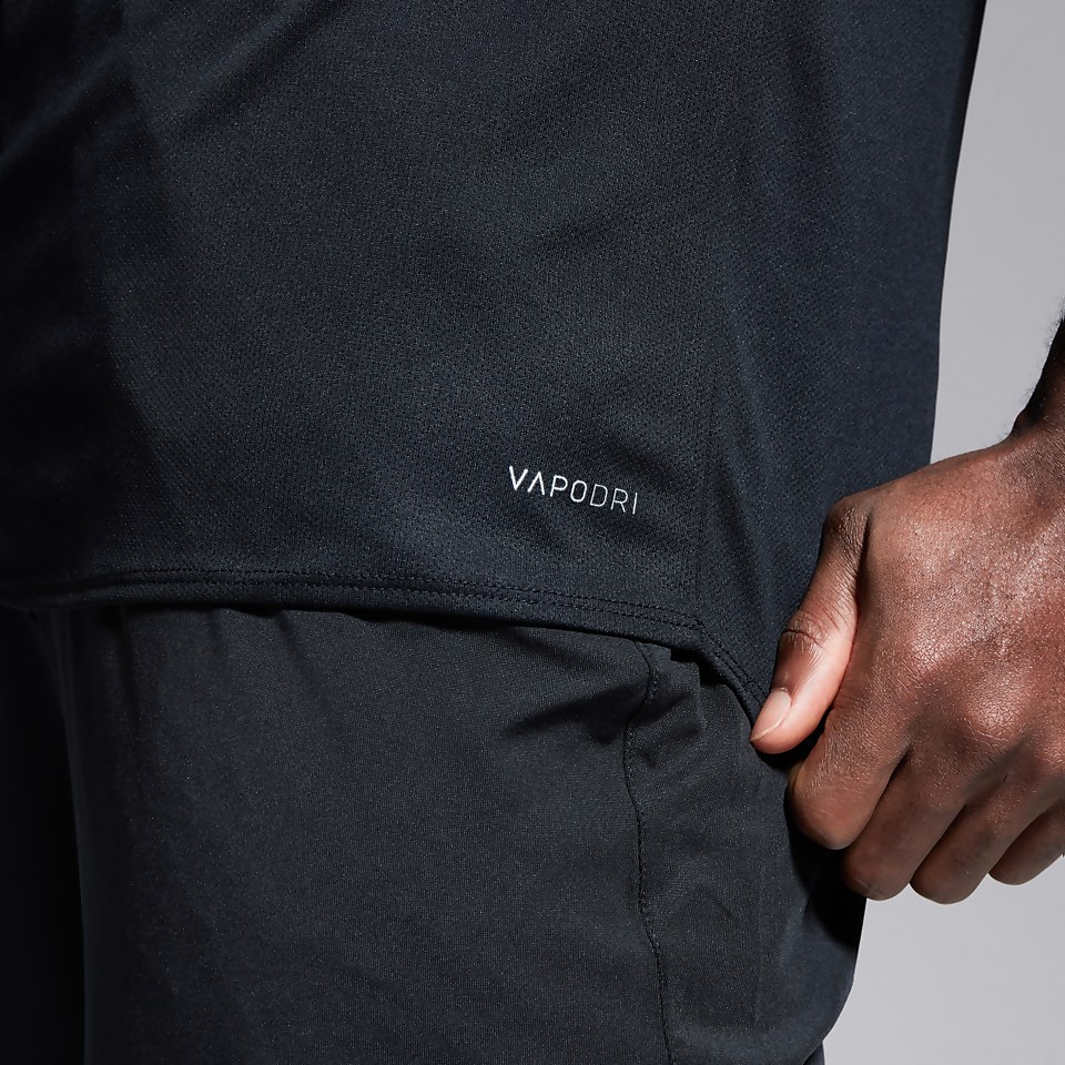 MENS CORE VAPODRI LARGE LOGO TEE BLACK