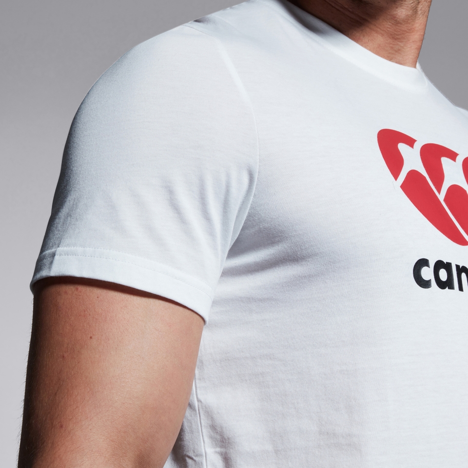 CANTERBURY CCC LOGO TEE WHITE/RED/BLAC