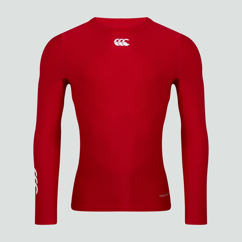 CANTERBURY THERMOREG LONG SLEEVE TOP FLAG RED