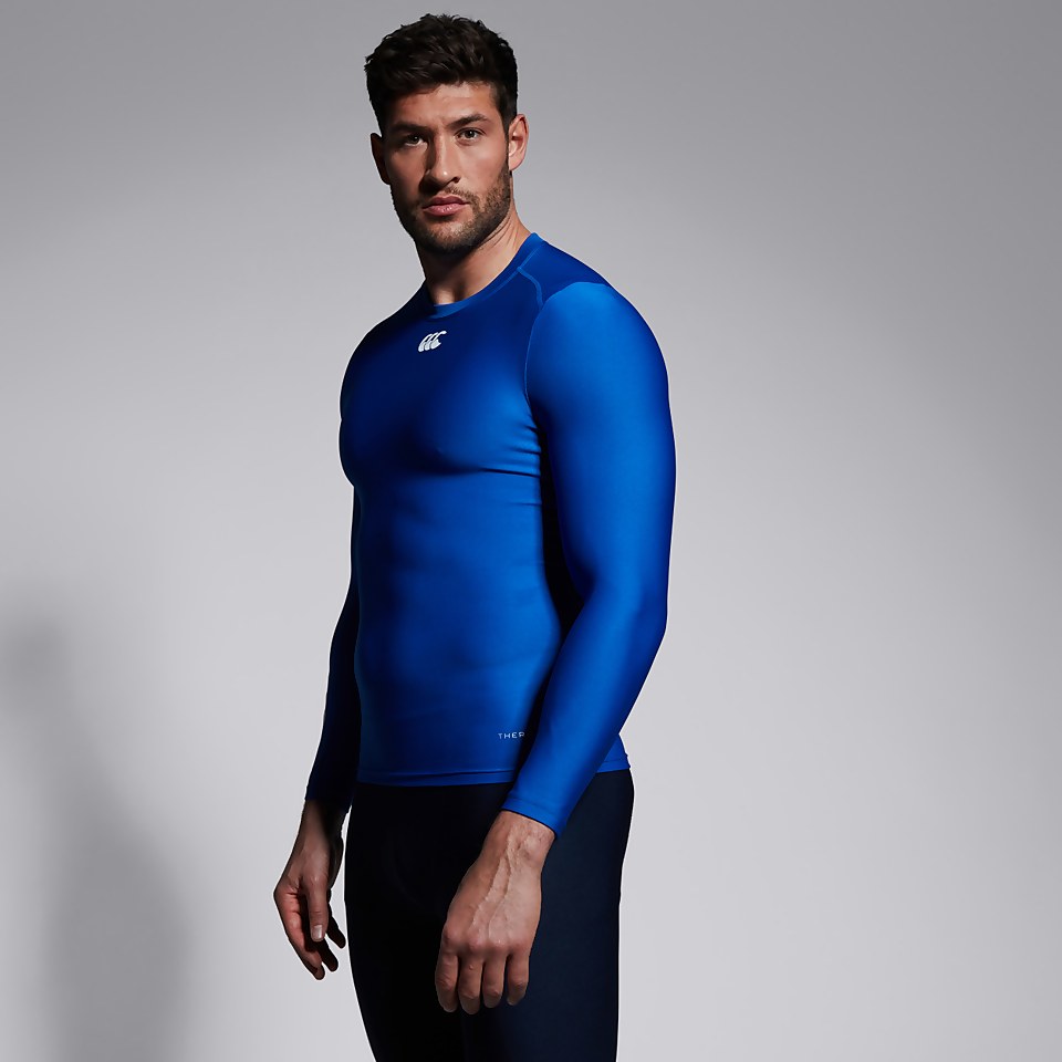 MENS THERMOREG LONG SLEEVED TOP BLUE