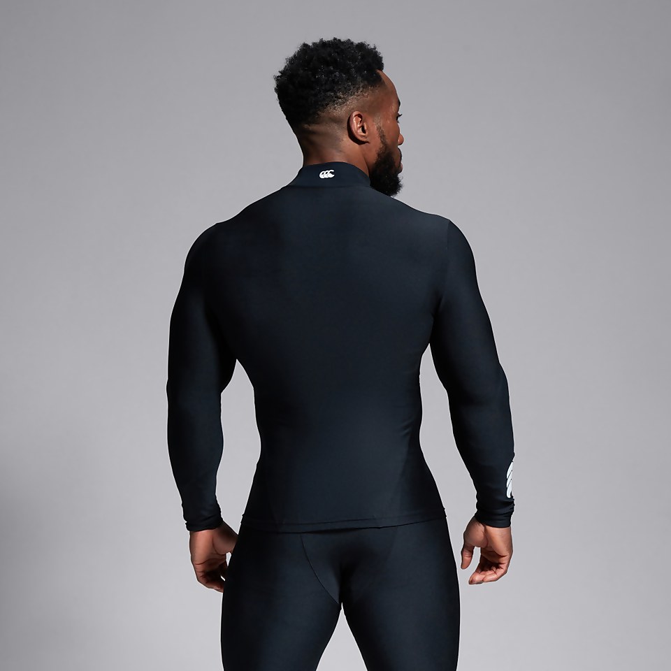 MENS THERMOREG TURTLE LONG SLEEVED TOP BLACK