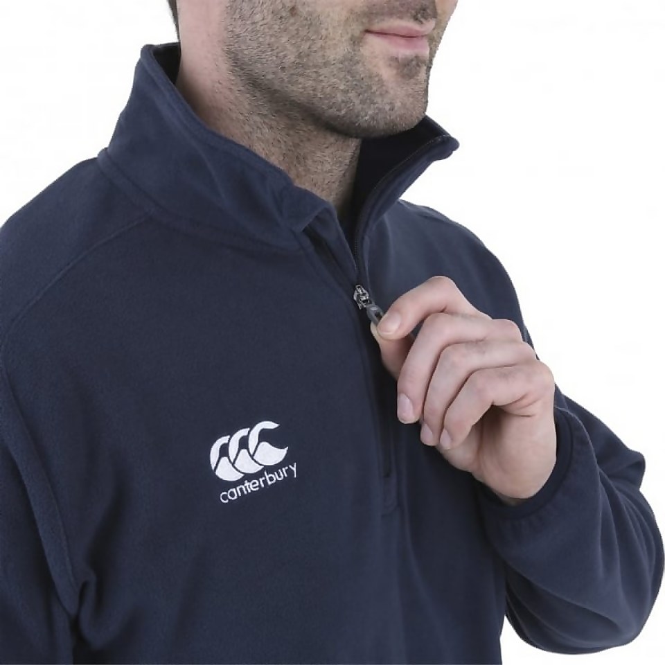 MENS TEAM 1/4 ZIP MICRO FLEECE NAVY