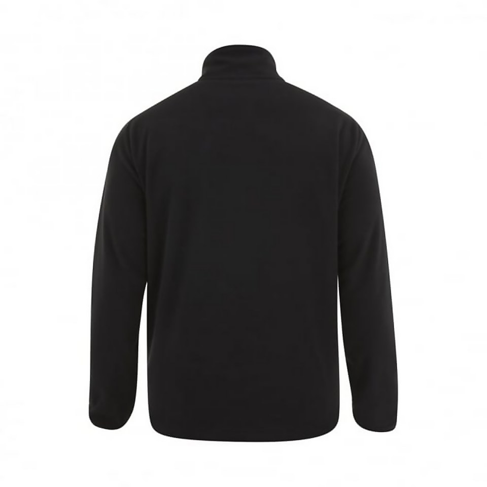 MENS TEAM 1/4 ZIP MICRO FLEECE BLACK
