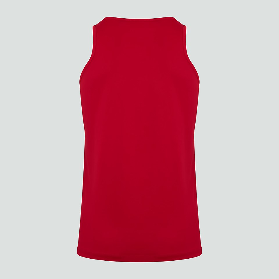 MENS CORE VAPODRI POLY SINGLET BLACK