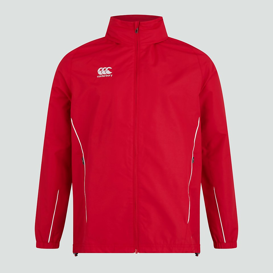 MENS TEAM FULL-ZIP RAIN JACKET RED